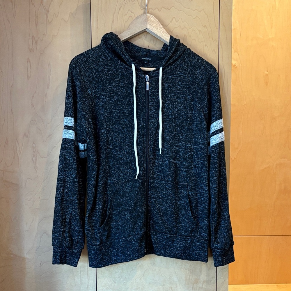 Dark Heather Gray Hoodie NWT